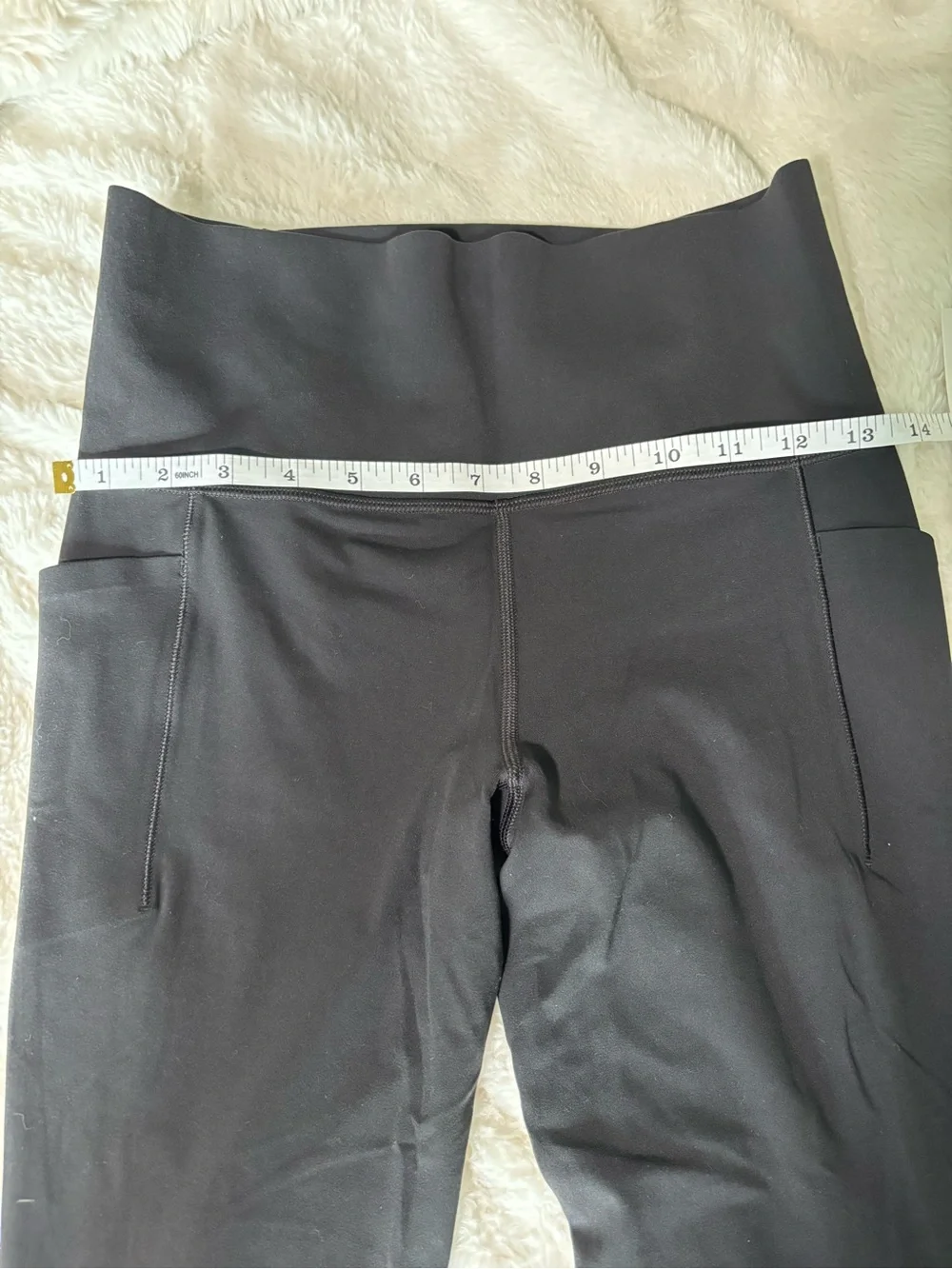 Athleta Black Womens Salutation 7/8 High-Waist Performance Active Tight Leggings